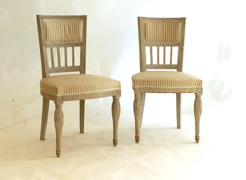 A pair of gustavanian saloon chairs