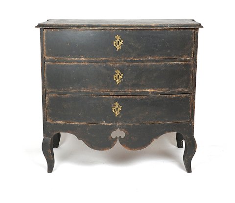 Black chest of drawers, baroque
Sweden around 1750
