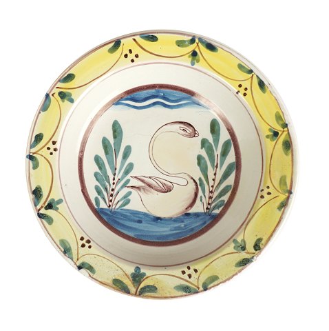 Kellinghusen swan plate. Around 1800