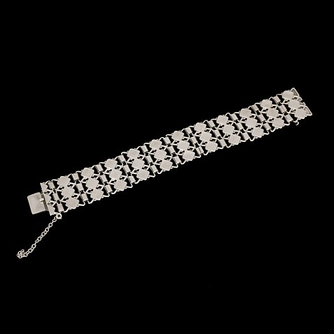 Cohr,Silberwarenfabrik, Fredericia, Dänemark: 
Armband, Silber. L: 20,5cm
