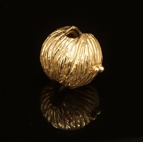 Ole Lynggaard: Kugelschliesse, 14ct Gold. D: 1,2cm