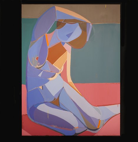 Lars Tygesen, Öl auf Leinwand. "Nude" 2019. Masse: 
200x150cm