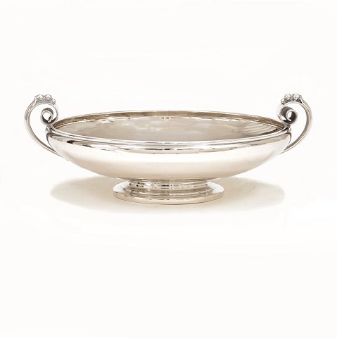 Art Deco Silver bowl. Denmark 1937. H: 8cm. D: 
20cm