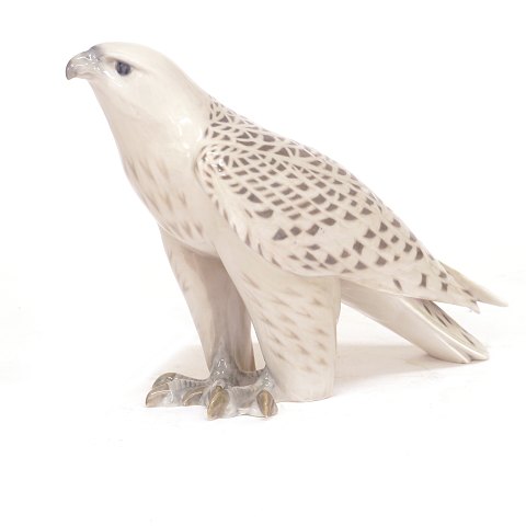 Royal Copenhagen falcon, Iceland, 263. H: 22cm. L: 
29cm
