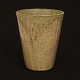 Arne Bang, 1907-83, stor keramik vase i gulgrøn fugleæg glasur. Signeret. H: 
18cm. D: 14,5cm