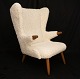 Chair from the 1950es. New upholstery. H: 100cm