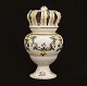 An end 18th century potpourri jar of faience. Kellinghusen, Northgermany, circa 
1790. H: 27cm