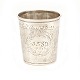 Late 17th century silver cup by Mogens Thommesen Løwenhertz dated 1696. H: 
6,5cm. W: 48gr