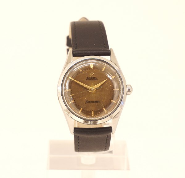 Omega Seamaster Automatic, tropic dial, ref. 2802 - 6SC. Sold to a Danish 
skipper in 5/8/1958
