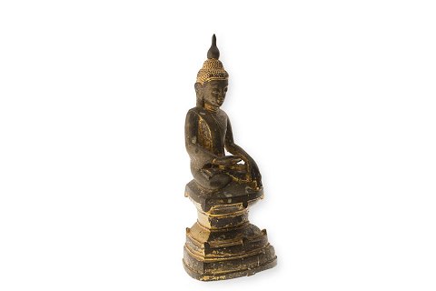 Buddha, bronze, Burma, 1700-tallet