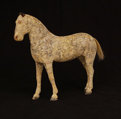 Original painted horse. Sweden circa 1880. H: 48cm. L: 52cm
