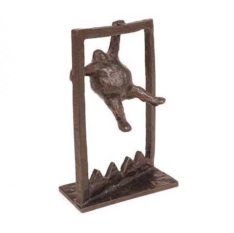 Keld Moseholm: Figur i bronze. Signeret og nummereret. 22/25. H: 13cm