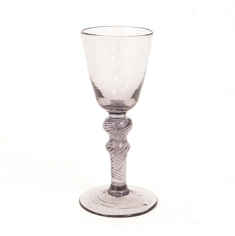 Norsk Chrystal desertglas. Nøstetangen ca. år 1760-70. H: 14,5cm