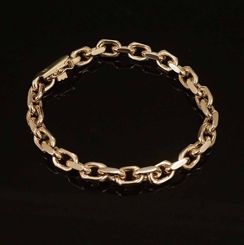 K. Laursen, Randers: Anker Armband in 8kt Gold. L: 
20,5cm. G: 27gr