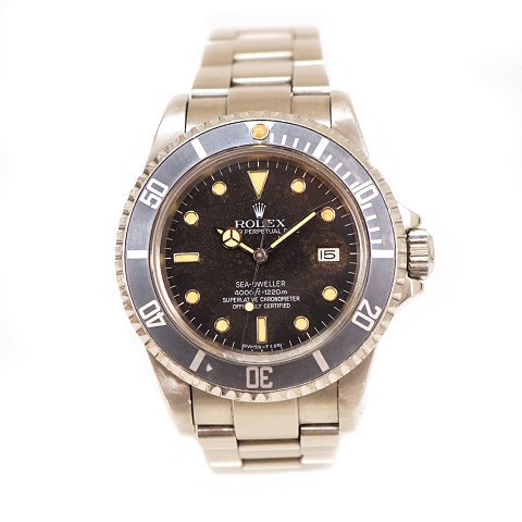 Rolex Seadweller tropic dial ref. 16660. Box & certifikat. Dateret 22.12.1986. D: 40mm