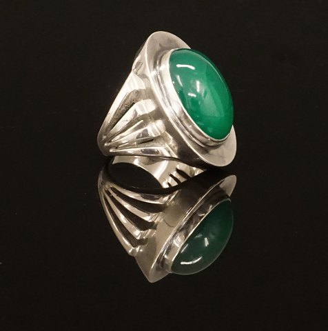 A Sterlingsilver ring by Just Andersen, Denmark. 
#816. Ringsize: 50