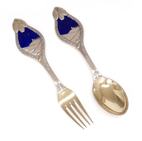 Christmas spoon and fork 1913