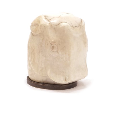 Paperweight in the shape of an animal's head. 
Circa 1910-20. H: 6,1cm