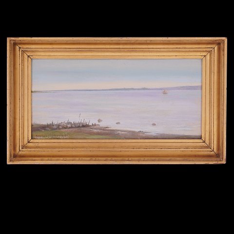 Johan Ulrik Bredsdorff, 1845-1928, oil on canvas. 
Signed and dated 1898. Visible size: 20x41cm. With 
frame: 30,5x51,5cm