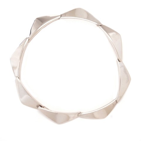 Hans Hansen Peak armbånd i sterlingsølv. L: 24cm