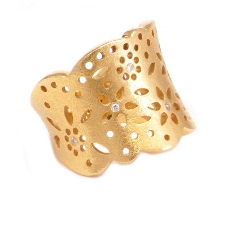 Ole Lynggaard Copenhagen Blonde 18kt Gold Ring. 
Ringgr. 53