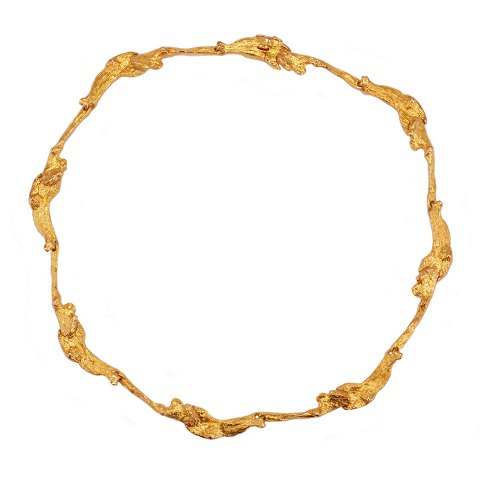 Lapponia 18kt gold necklace year 1982. L: 41,5cm. 
W: 4-8mm