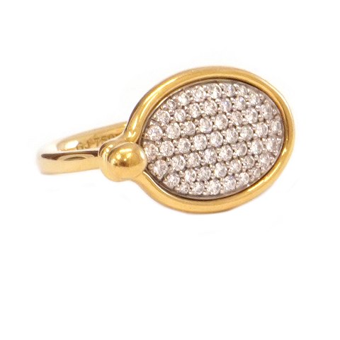 Georg Jensen "Savannah" Ring aus 18kt Gold Design 
von Vivianna Torun Bülow-Hübe. Grösse 49