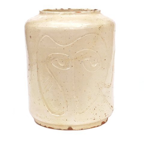 Asger Jorn, 1914-73, Vase aus Ton. H: 26cm. D: 21cm