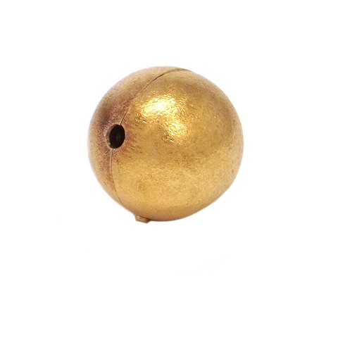 Stor Ole Lynggaard kuglelås i 18kt guld til nøglevedhæng. D: 14mm