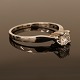 White gold ring, 14ct, with 0,43ct diamond. Ring size: 56