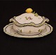 Swedish Rococo faience tureen. Stralsund circa 1770. Plate: 46x33cm. Tureen H: 
21cm. L: 37cm