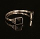 Regitze Overgaard for Georg Jensen: Armring i sterlingsølv prydet med sorte 
facetslebne agater og sorte diamanter på i alt 0,22kt. #570B. 6,1x5,8cm