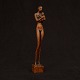 Otto P-figure, Wood. Mother with child. Signed. H: 27cm