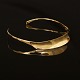 Bent Gabrielsen: Halsring, 14kt Gold. Signiert. Masse: 12x12,5cm. G: 36gr