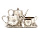 N. G. Henriksen for A. Michelsen, Copenhagen. Silver coffee and Teaset. Dated 
1915-16. W: 2.613gr