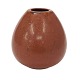 Saxbo keramik vase med dyb rødbrun harepels glasur. Stemplet Saxbo Danmark. Perfekt stand. H: 15cm
