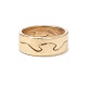 Georg Jensen 18kt gold fusion ring. Ringsize: 57