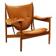 Finn Juhl FJ49 Chieftain Chair, walnut and leather. Designed 1949. Made by 
OneCollection. Very nice condition