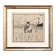 Robert Storm Petersen, 1882-1949, Zeichnung. Signiert. Lichtmase: 23,5x25,5cm. 
Mit Rahmen: 35x37,5cm