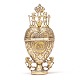 Forgyldt Amageræg med krone, vildmænd og løver. Mester Martin Westrup, 
København, 1788-1838. Dateret 1805. H: 10,1cm