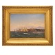 C. F. Sørensen Maleri.
Carl Frederik Sørensen, 1818-79, olie på plade. Marinemotiv. Signeret og 
dateret 5. juni 1845. Lysmål: 23x33cm. Med ramme. 29x39cm
