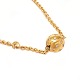 Ole Lynggaard Copenhagen Kugelschliese aus 18kt Gold mit 28 Diamanten und Ole Lynggaard Halskette aus 14kt Gold. Schliesse D: 10mm. Halskette L. 81cm