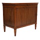 Schwedischer Mahagoni jalousieschrank mit Schreibplatte um 1800-20. H: 83cm. Top: 52x93cm