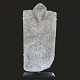 Memorial Stele of Coral Stone from the Ontong Java Atoll (northeast of the Solomon Islands and Australia), made circa 1800. Mounted on a stand. From a private collection, Belgium. H: 110cm. W: 52cm. D: 8cm