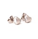 Ein Paar Ole Lynggaard Heart Ohrstecker aus 14kt Wiessgold. Grösse: 12x18mm