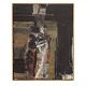 Ingálvur av Reyni maleri. Ingálvur av Reyni, 1920-2005, olie på lærred. Komposition "Pige". Signeret og dateret 1994. Lysmål: 92x73cm. Med ramme: 94x75cm