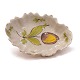 Kellinghusen Zuckerschale aus Fayence um 1800. H: 4,2cm. L: 14,2cm
