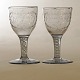 Ein paar Hochzeitsgläser von Hurdal um 1780-1800. H: 12,5cm