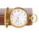18kt Gold Audemars Freres Taschenuhr dekoriert mit dem Wappen von Baron Wedel Jarslberg datiert 1908. D: 51mm. G: 113gr