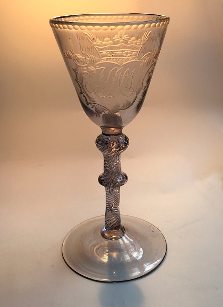 Nøstetangen Weinglass. Norwegen um 1770